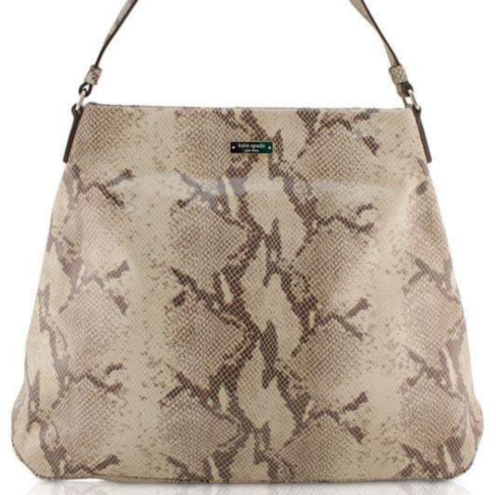 Presidents DAY Deal! Lets Go!NWT KATE SPADE LARGE LUCIA CHELTENHAM SNAKE HANDBAG